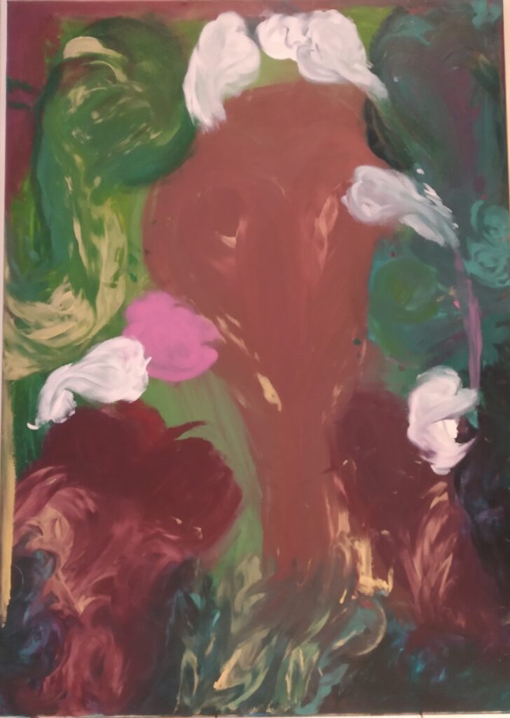 tanec ohně, 50 x 70 cm