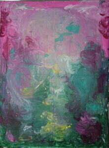 wu vei, akryl na plátně